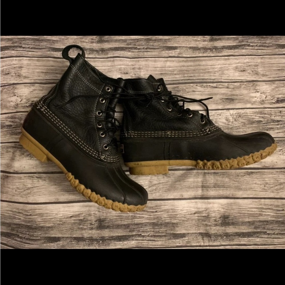 Ll bean leather rain boots womens 9